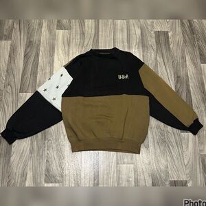 SIZE LARGE VTG BOSS AMERICA BY BROOKHURST PULLOVER SWEATSHIRT